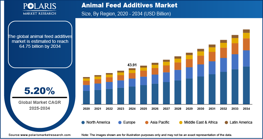 Animal Feed Additives Market Size, Growth & Outlook Report 2034