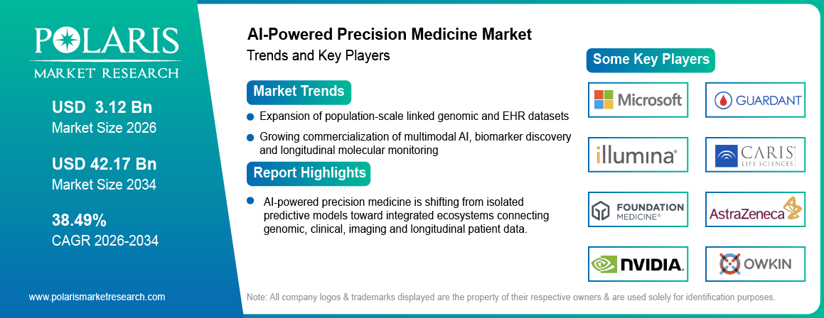 AI-Powered Precision Medicine Market trends, growth drivers and leading industry players.