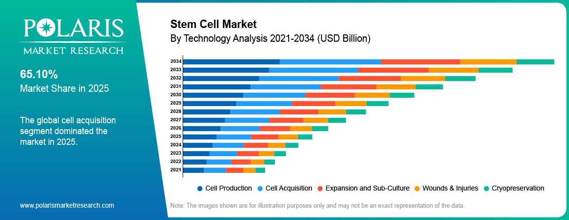 Stem Cell Market By Product Analysis 2021-2034 (USD Billion)