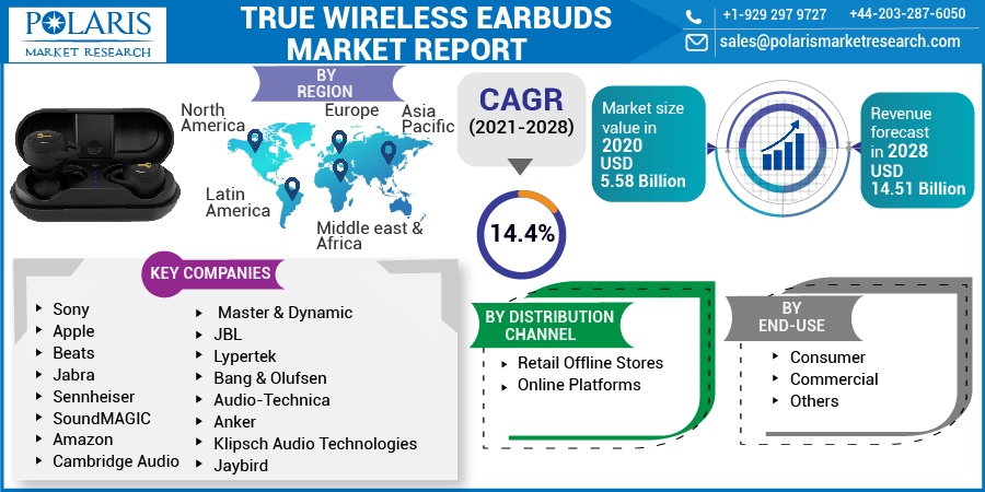 True Wireless Earbuds Market Size