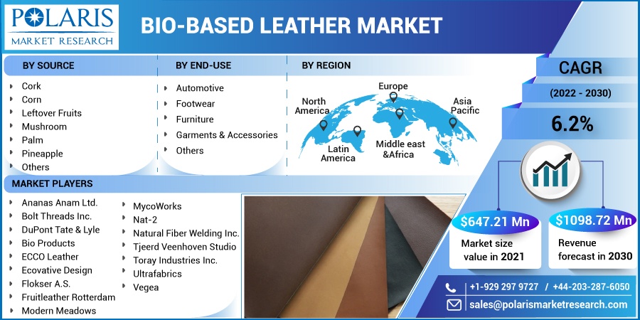 typisk Gangster Omsorg Bio-based Leather Market Size Global Report, 2022 - 2030