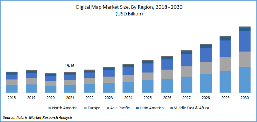 Digital Map Market Size